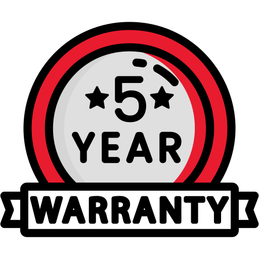 5 Years Warranty